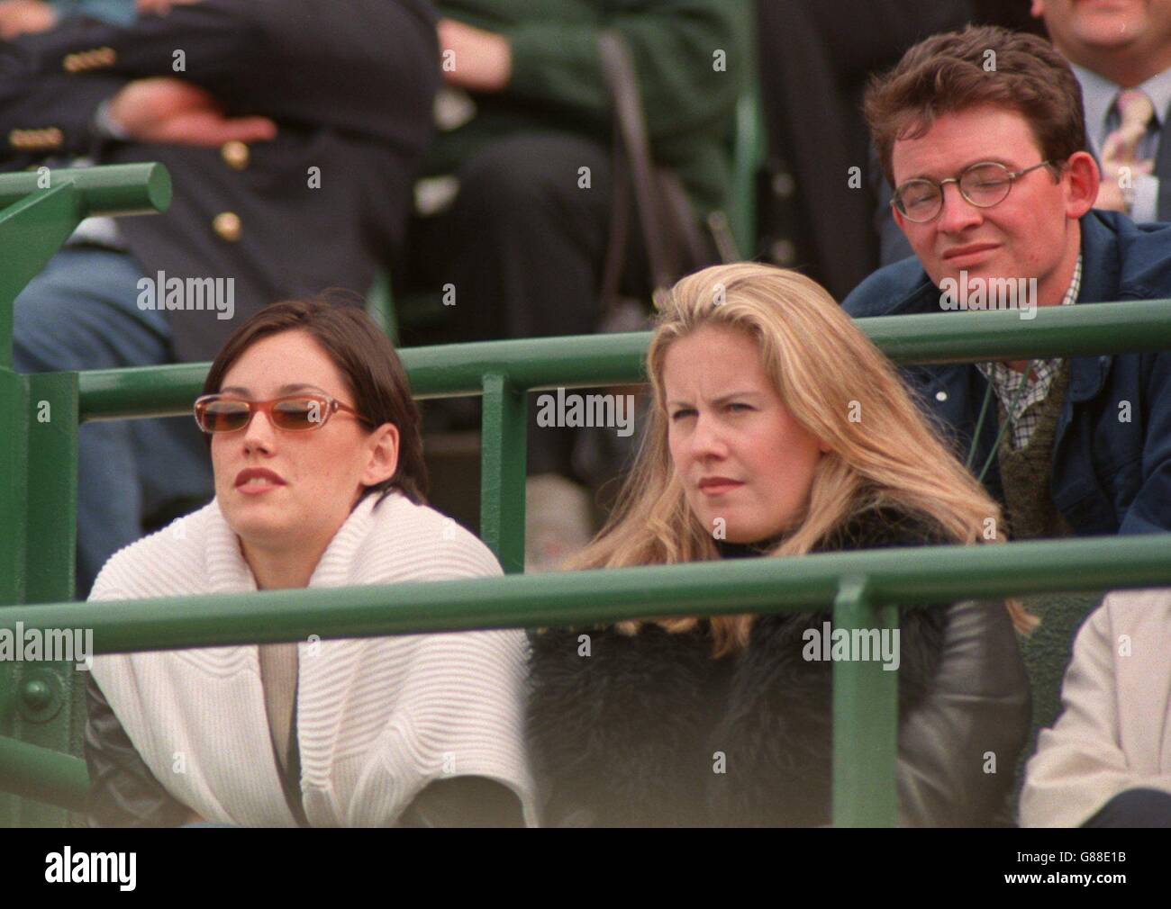 Greg Rusedski's girlfriend Lucy Connor watches from the stand Stock ...