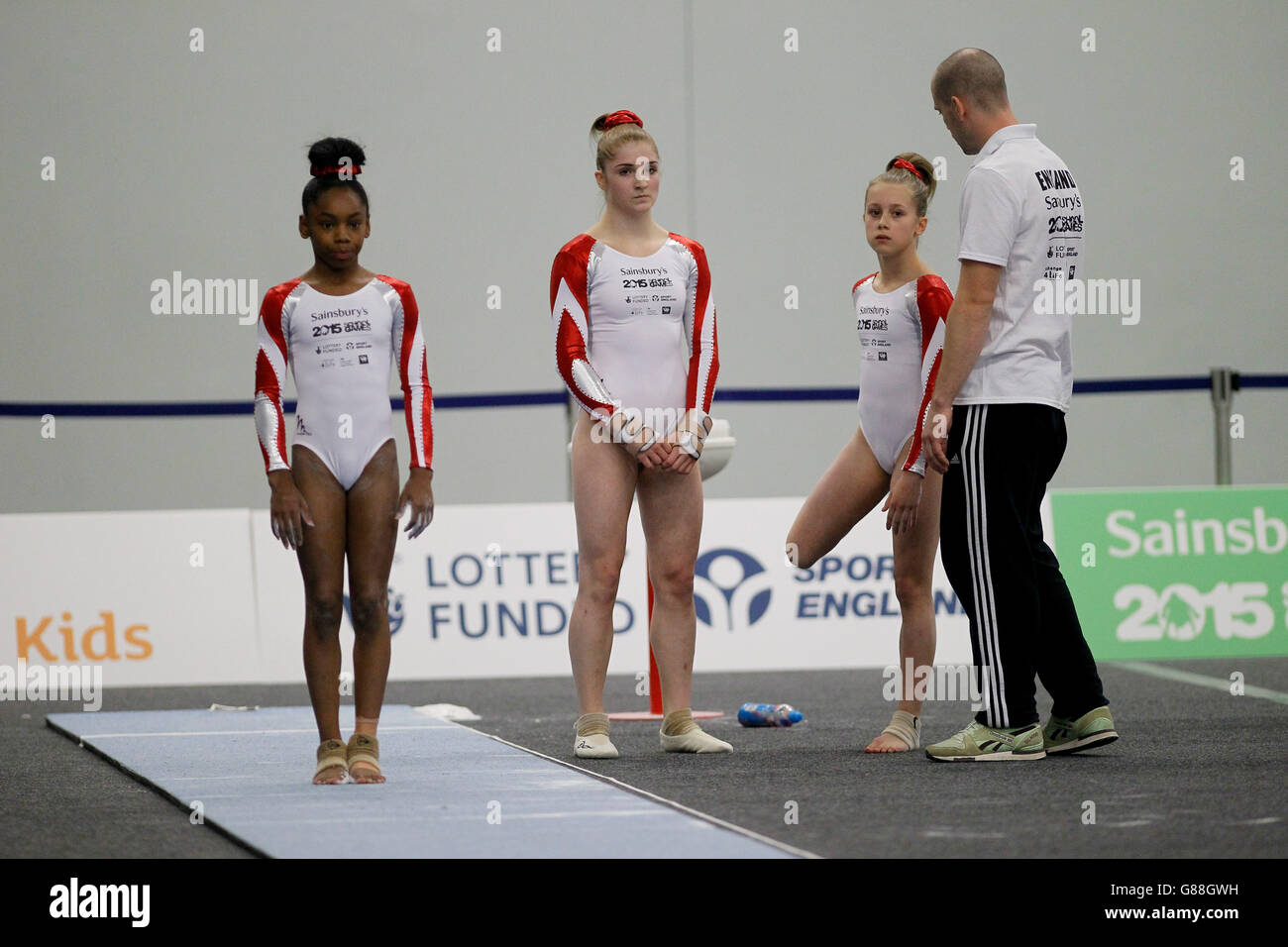 Sport sainsburys 2015 school games hi res stock photography and