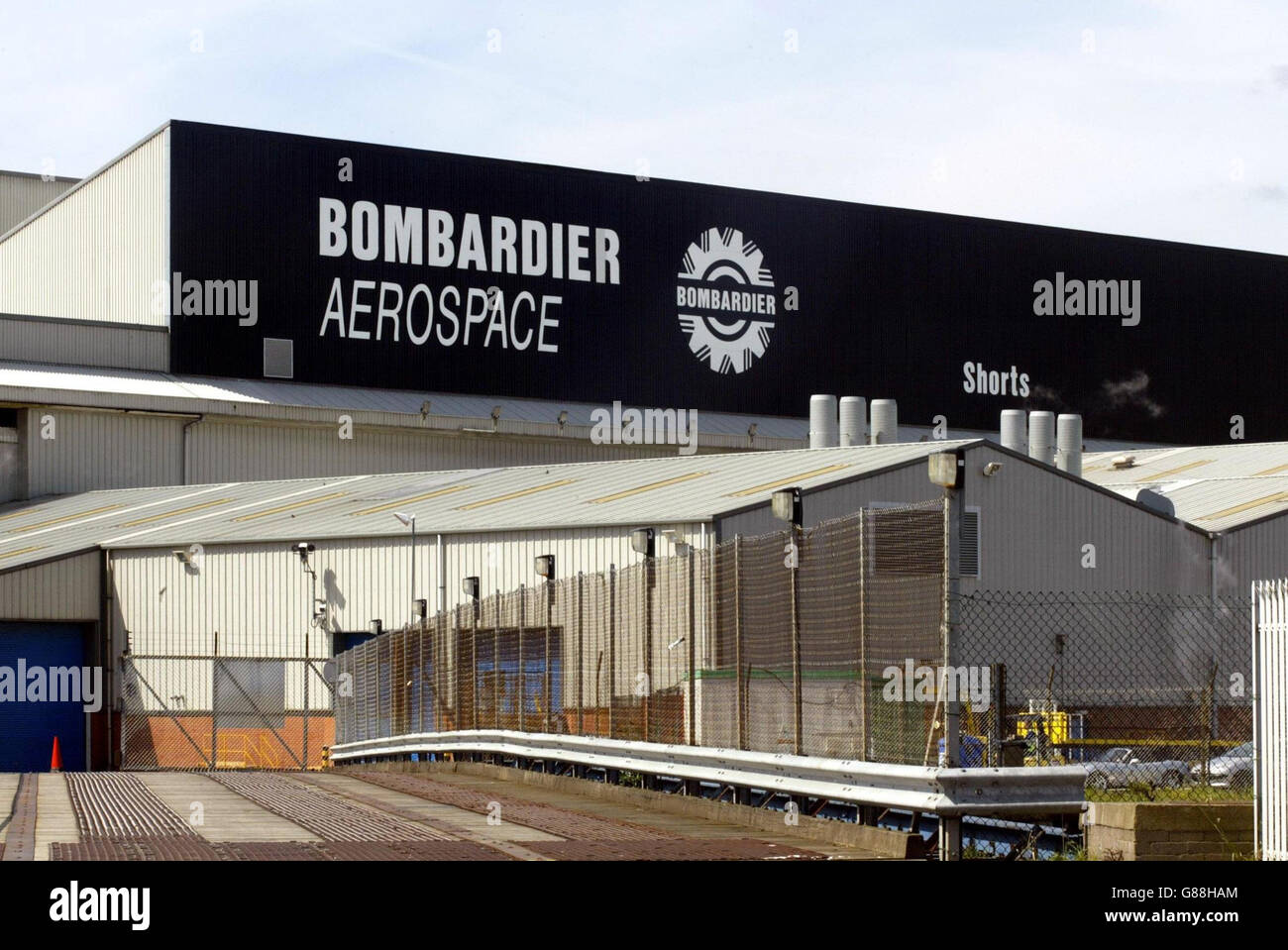 Bombardier factory Harbour estate Stock Photo Alamy