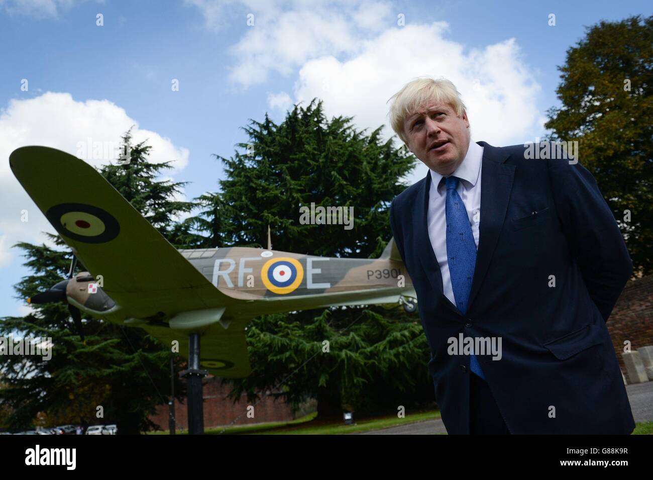 Mayor and Chancellor visit the Battle of Britain Bunker Stock Photo