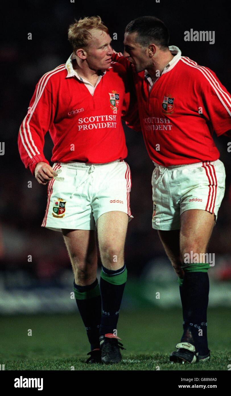 Rugby Union - British Lions Tour of South Africa, 3rd Test. L-R; Neil  Jenkins and John Bentley, British Lions Stock Photo - Alamy