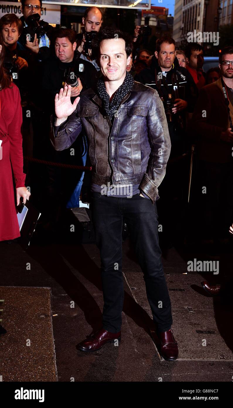 Andrew Scott attending the press night of Photograph 51, which stars Nicole Kidman and Stephen Campbell Moore, at the Noel Coward Theatre in central London. Stock Photo