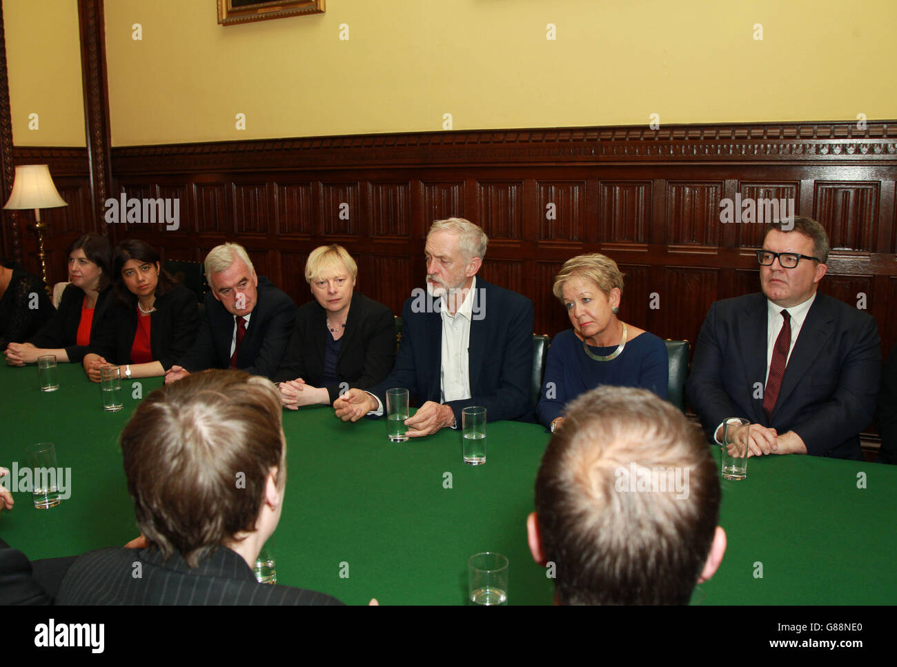 Jeremy Corbyn's shadow cabinet Stock Photo - Alamy