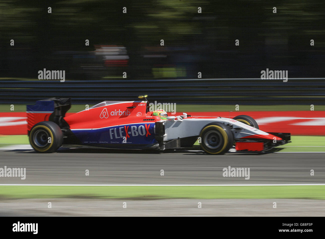 Manor's Roberto Merhi during the 2015 Italian Grand Prix at Monza, Italy. Stock Photo