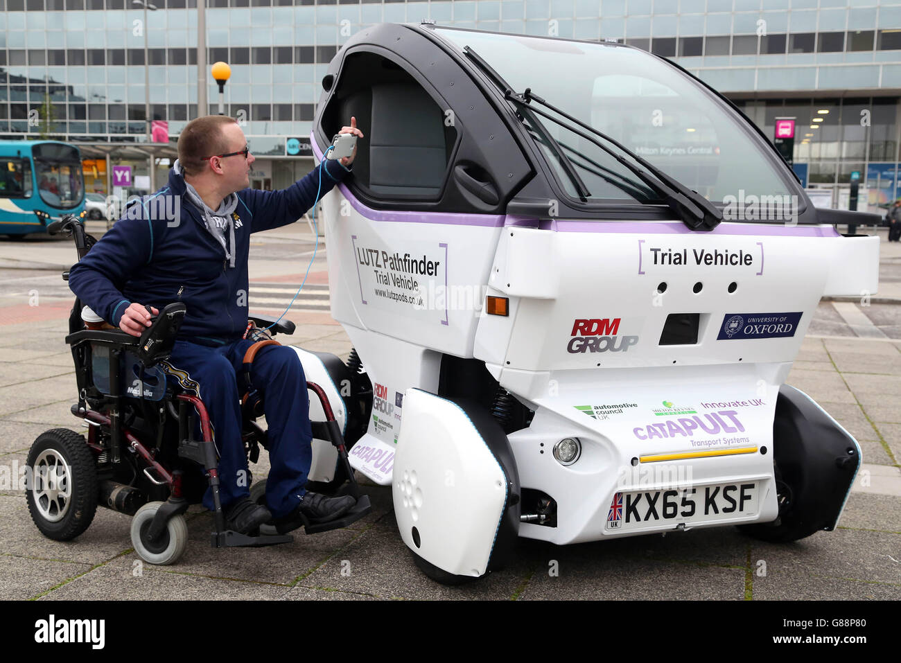 LUTZ Pathfinder pod vehicle Stock Photo Alamy