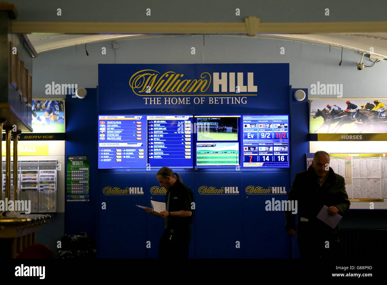 Greyhound Racing Newcastle Greyhound Stadium. Punters check the