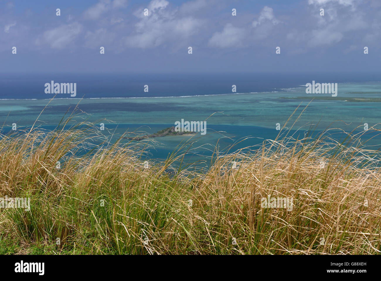 View to the Bay at Port du Sud-Est,, Rodrigues Stock Photo
