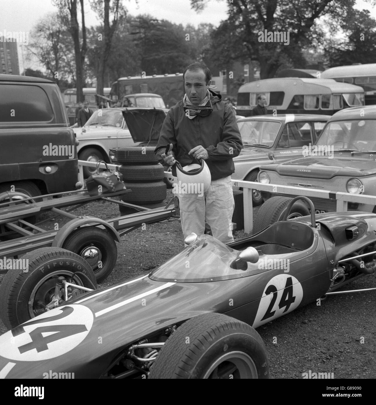 Cacho Fangio, 28-year-old son of the world-renowned Argentinian Juan