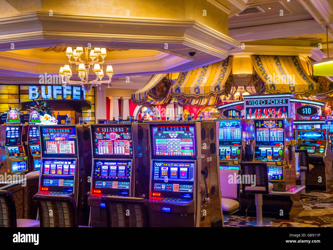 The interior of Bellagio hotel and casino Stock Photo - Alamy