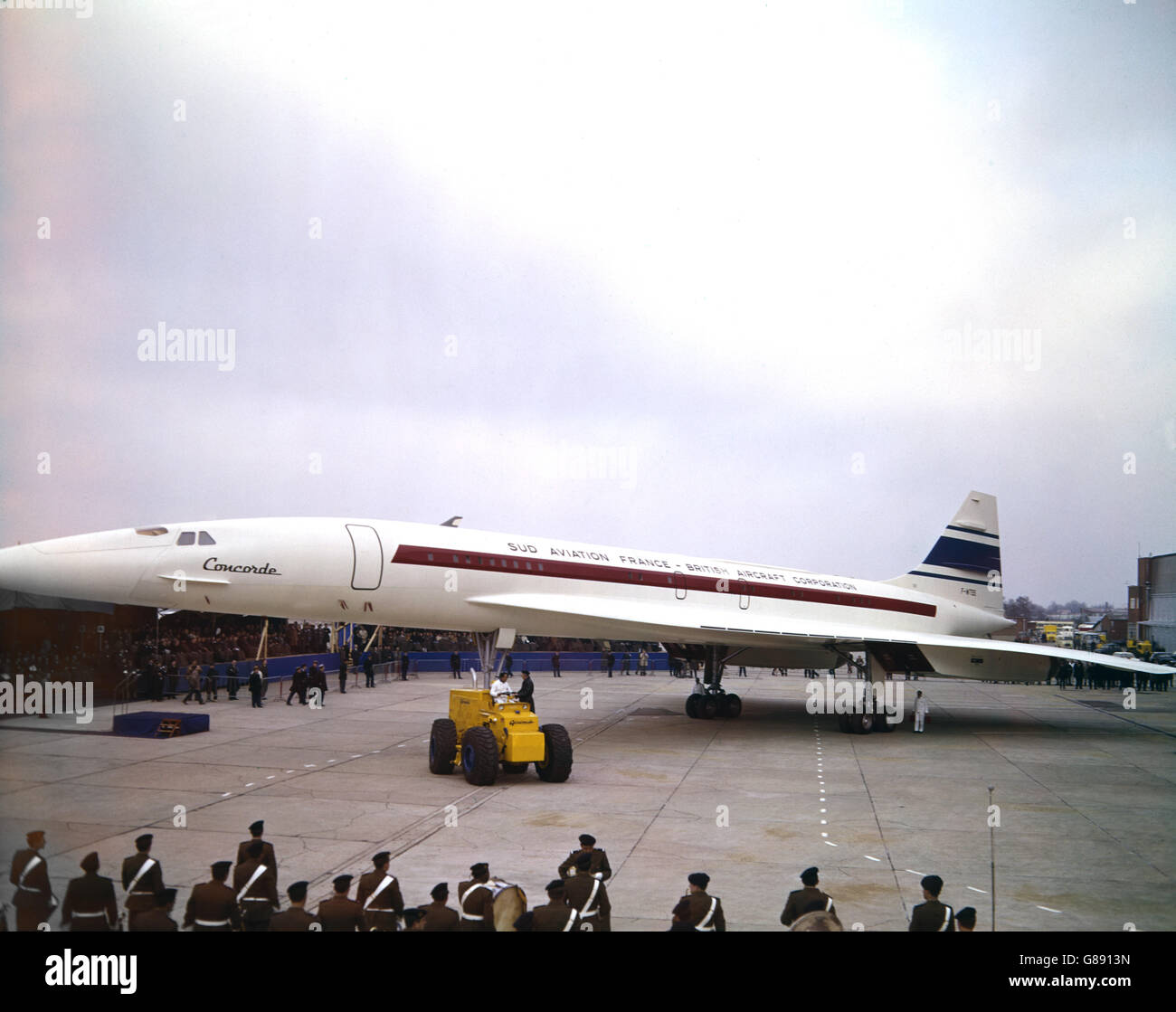 The Long Pointed Nose Of The First Prototype Concorde High Resolution