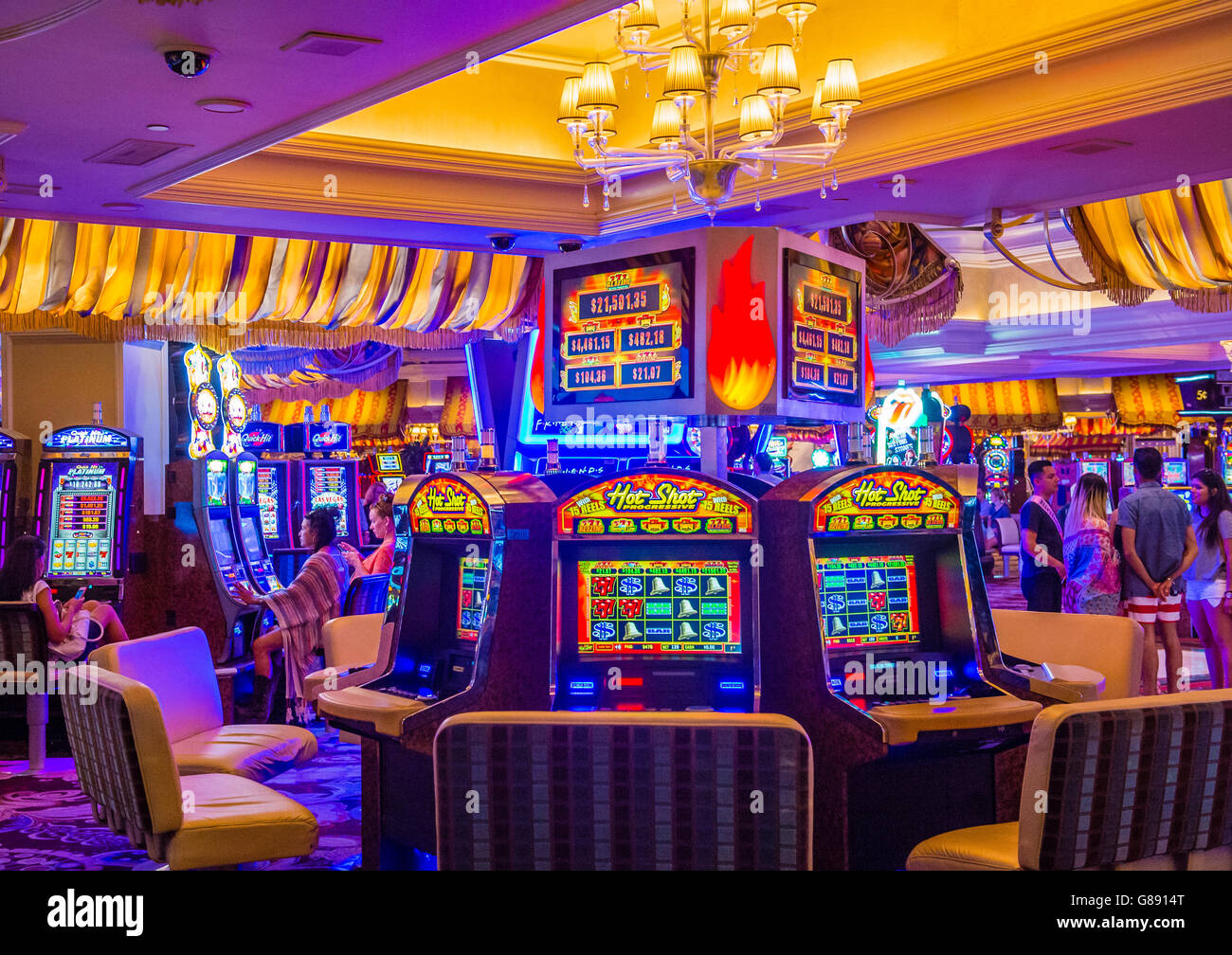 The interior of Bellagio hotel and casino Stock Photo - Alamy