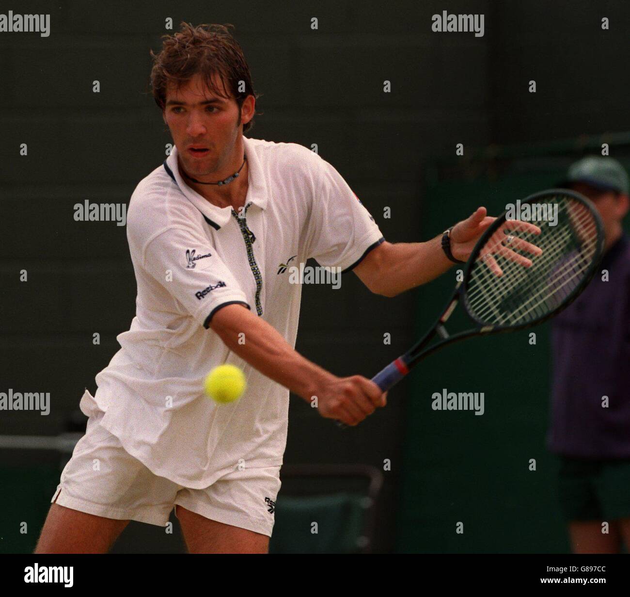 Wimbledon, Daniel Elsner v Adrian Barnes Stock Photo - Alamy