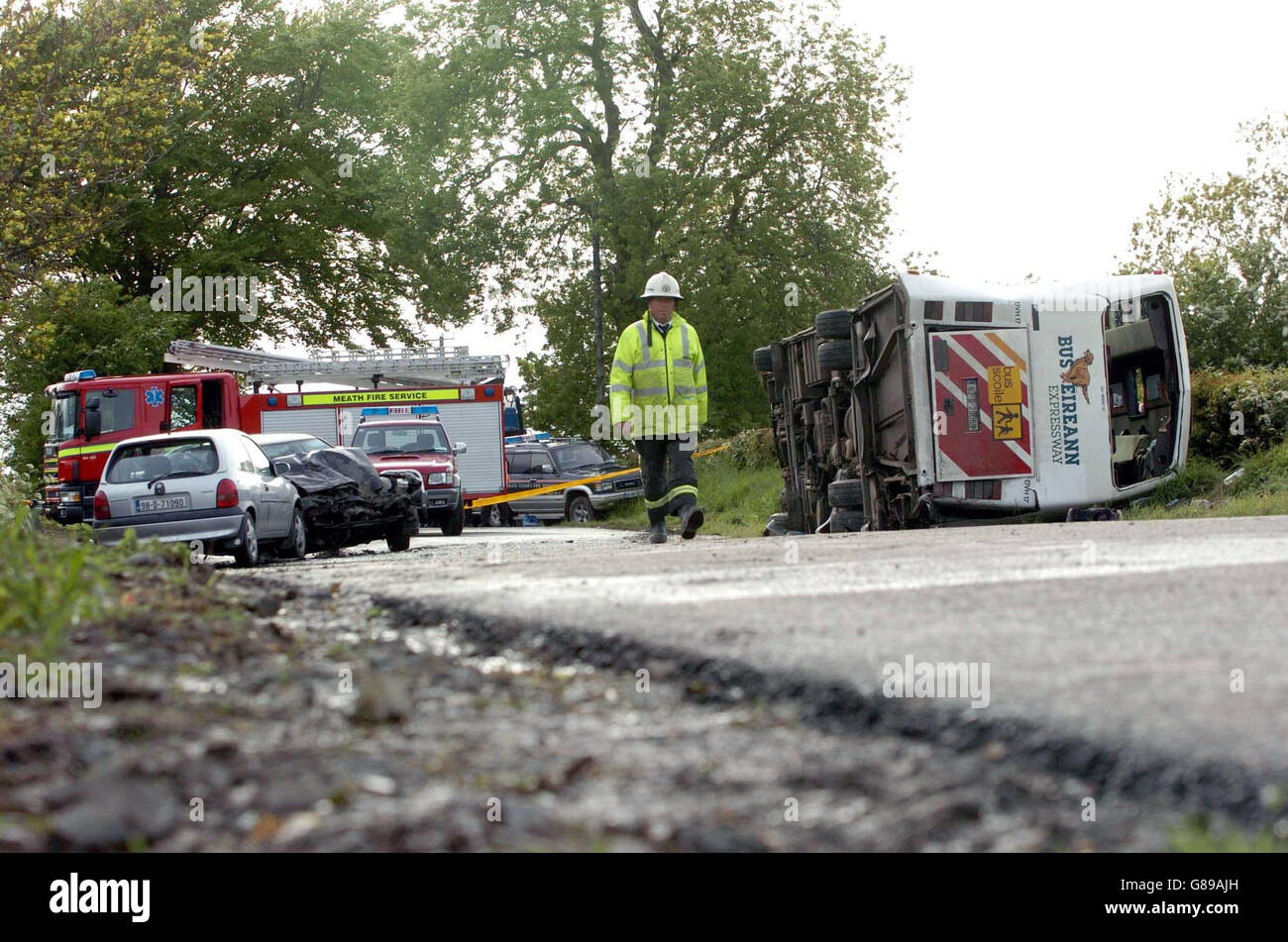 image of Driver Escapes Vehicle Fire After Crash Near Navan