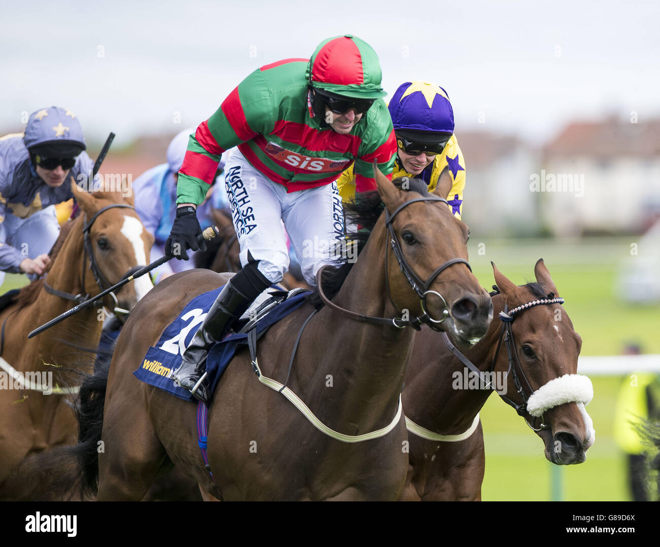 Tony Hamilton on Don't Touch wins the William Hill Ayr Gold Cup race