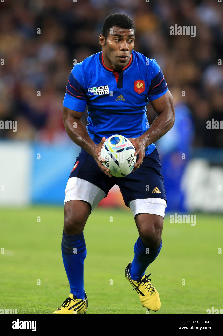 France's Noa Nakaitaci during the Rugby World Cup match at The Olympic ...