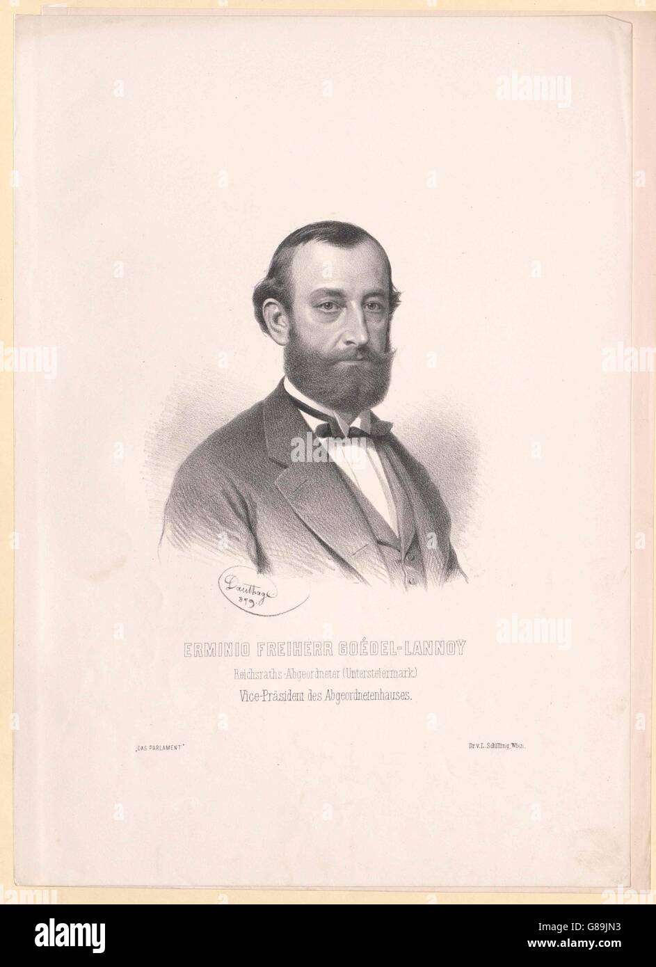 Gödel-Lannoy, Hermann Freiherr Stock Photo