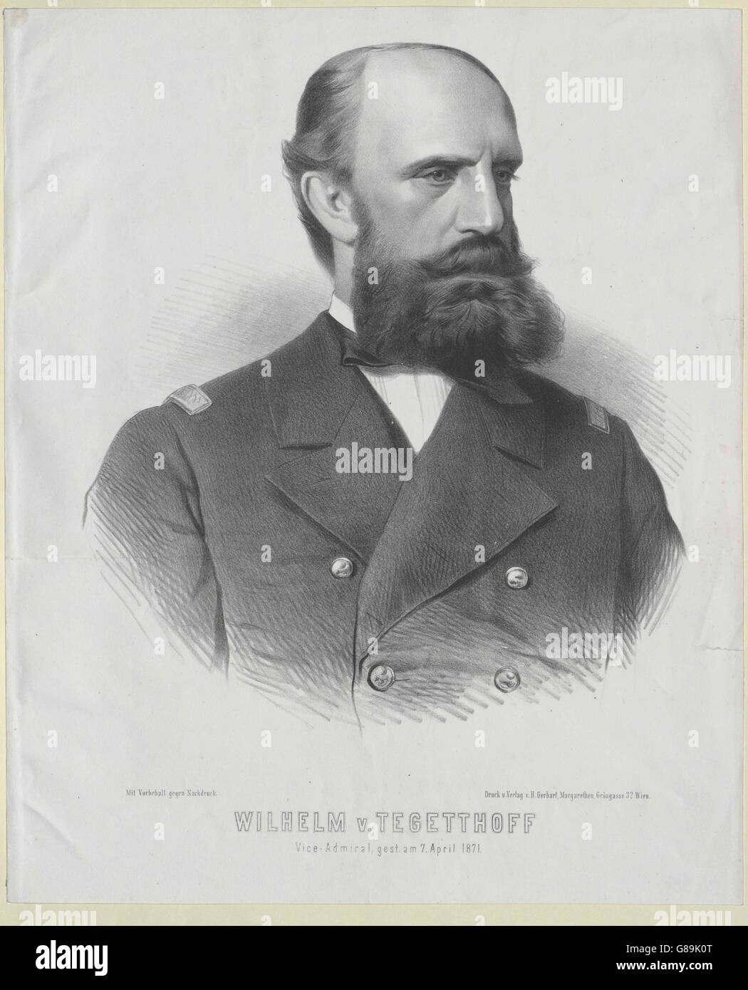 Tegetthoff, Wilhelm von Stock Photo Alamy