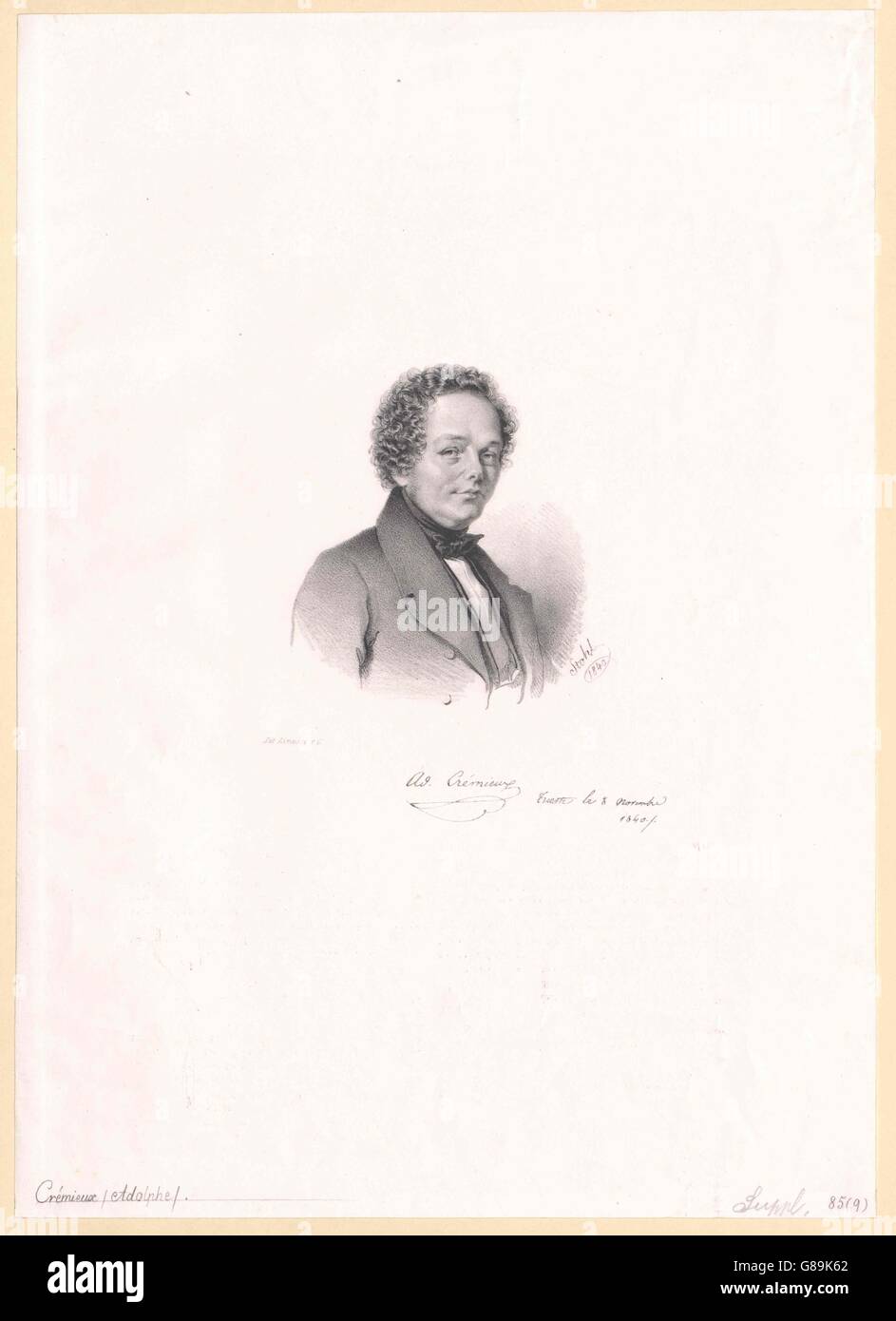 Crémieux, Isaak Adolphe Stock Photo Alamy