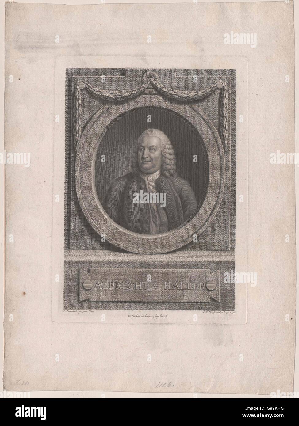 Haller, Albrecht von Stock Photo Alamy