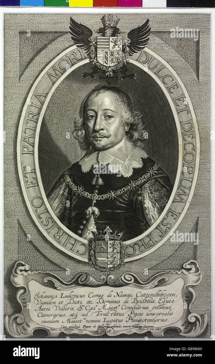 Johann Ludwig, Fürst Von Nassau-hadamar Stock Photo - Alamy