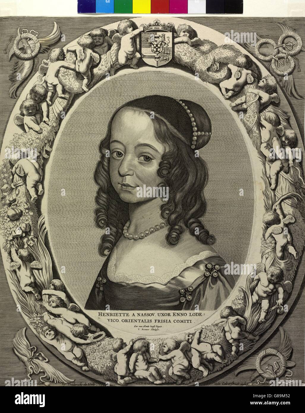 Henriette Katharina, Prinzessin von Oranien, Gräfin von Nassau Stock Photo