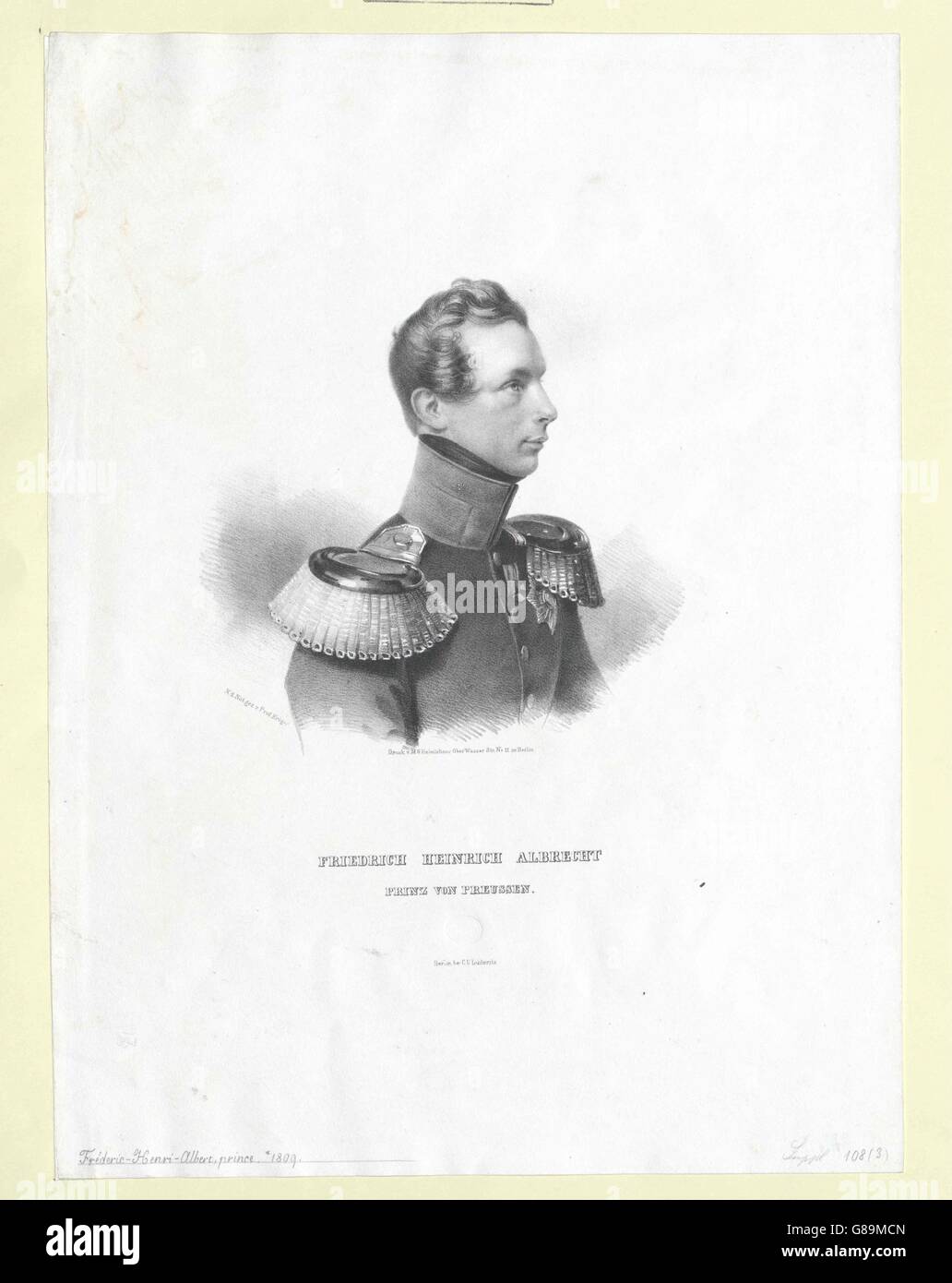 Albrecht, Prinz von Preussen Stock Photo