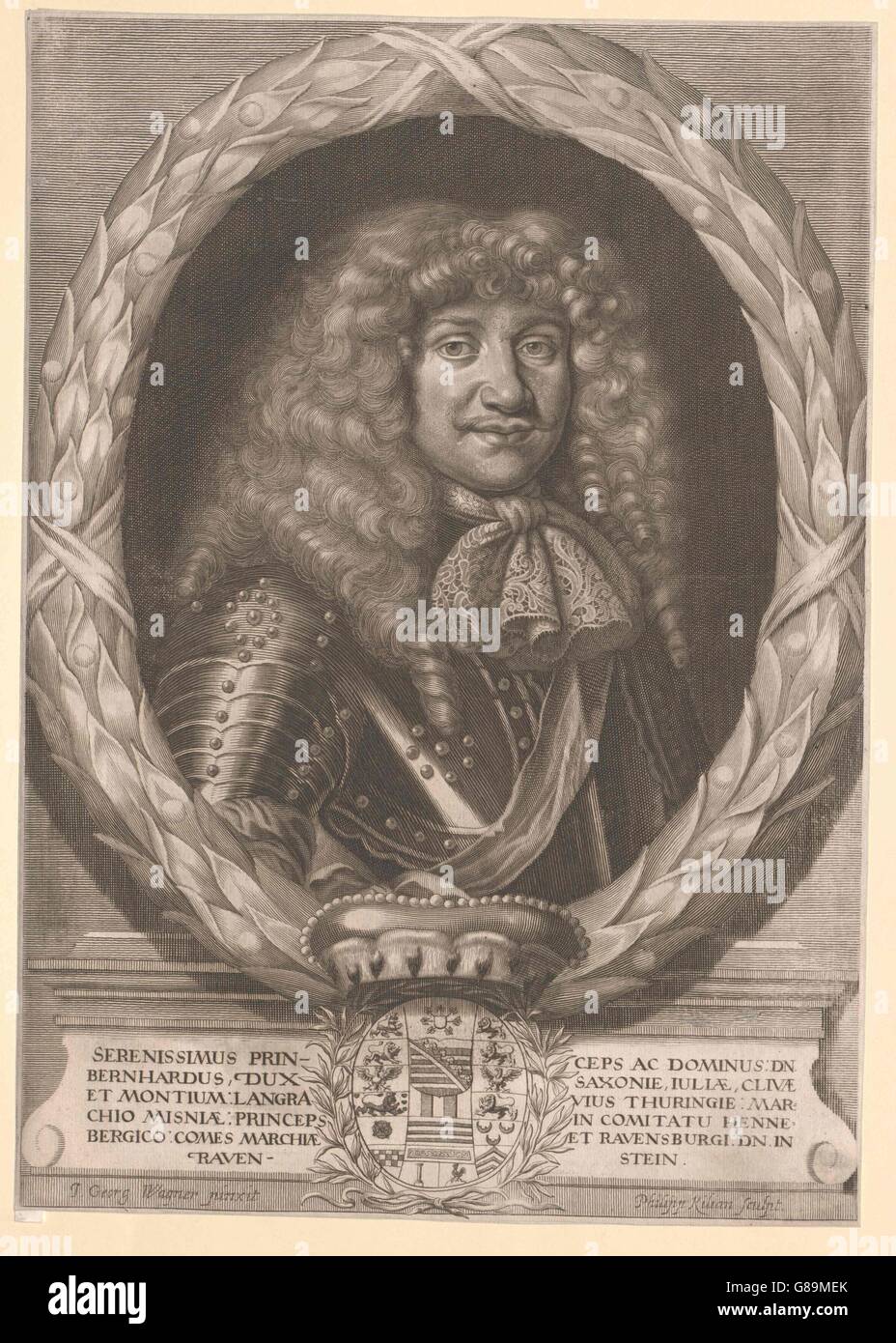 Bernhard I., Herzog von Sachsen-Meiningen Stock Photo