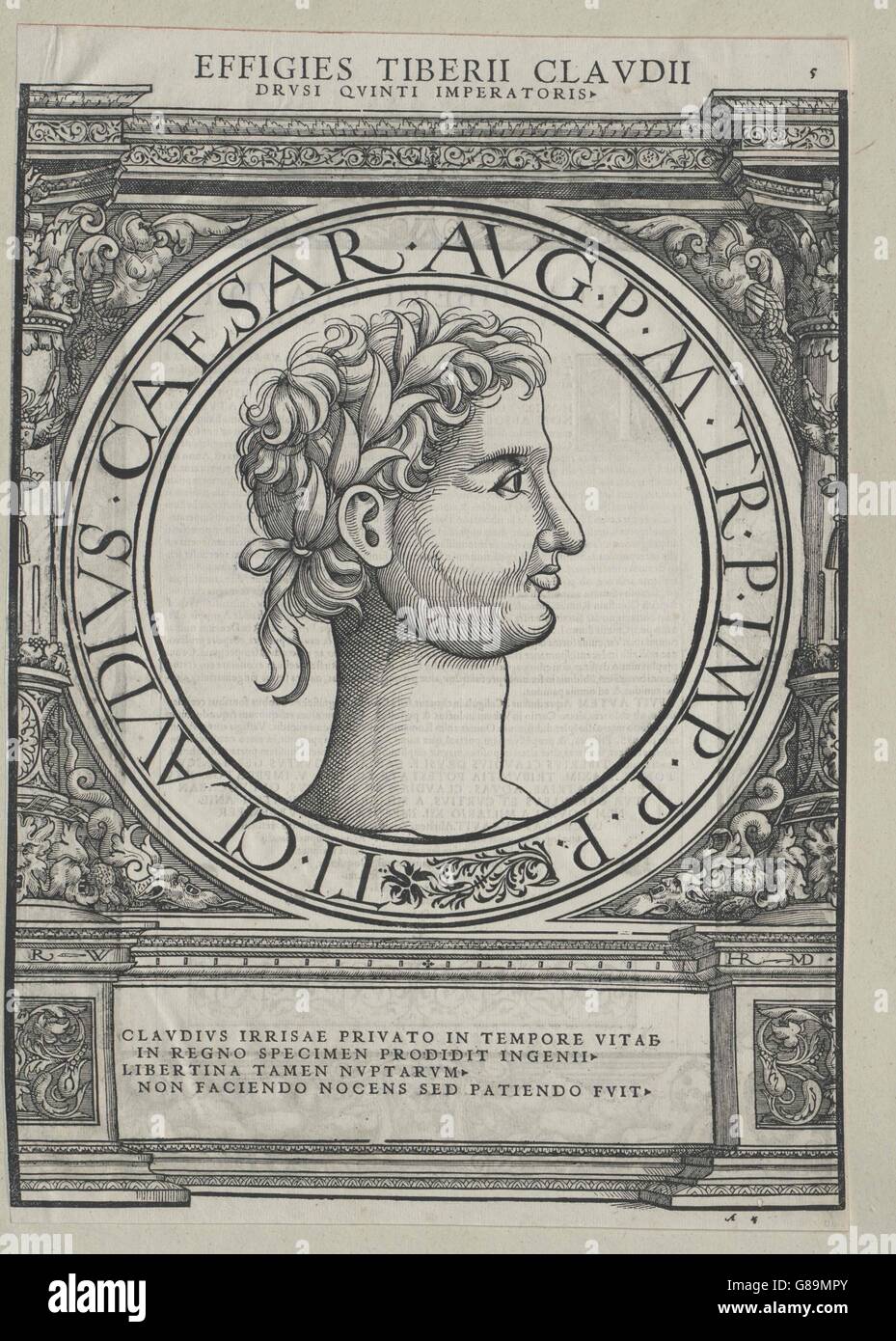 Claudius, römischer Kaiser Stock Photo
