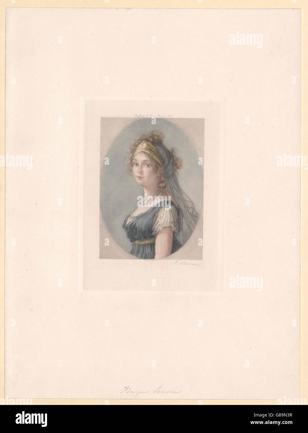 Luise, Prinzessin von Mecklenburg-Strelitz Stock Photo