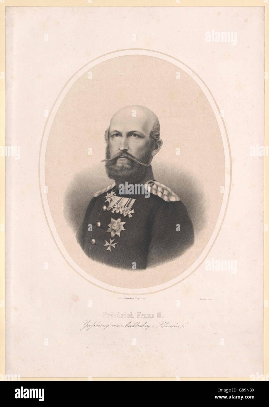 Friedrich Franz II., Großherzog von Mecklenburg Stock Photo