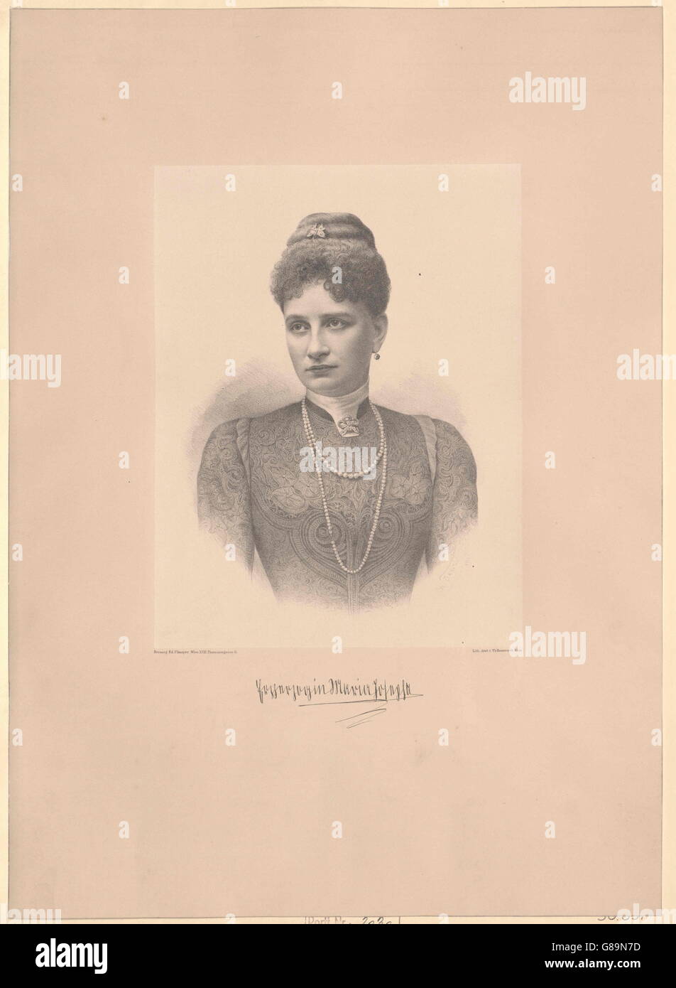 Maria Josefa, Prinzessin von Sachsen Stock Photo