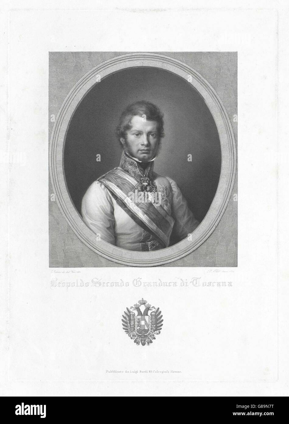 Leopold II., Großherzog von Toskana Stock Photo