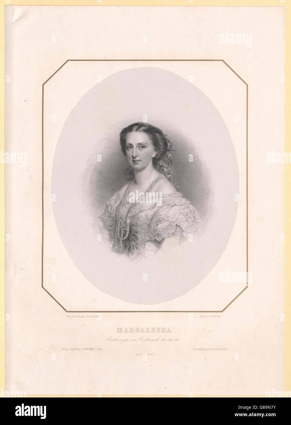 Margarete, Prinzessin von Sachsen Stock Photo