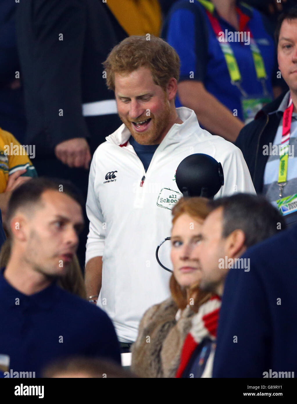 Prince Harry The Rugby World Cup Match At Twickenham Stadium Hi res prince-harry-the-rugby-world-cup-match-at-twickenham-stadium-hi-res
