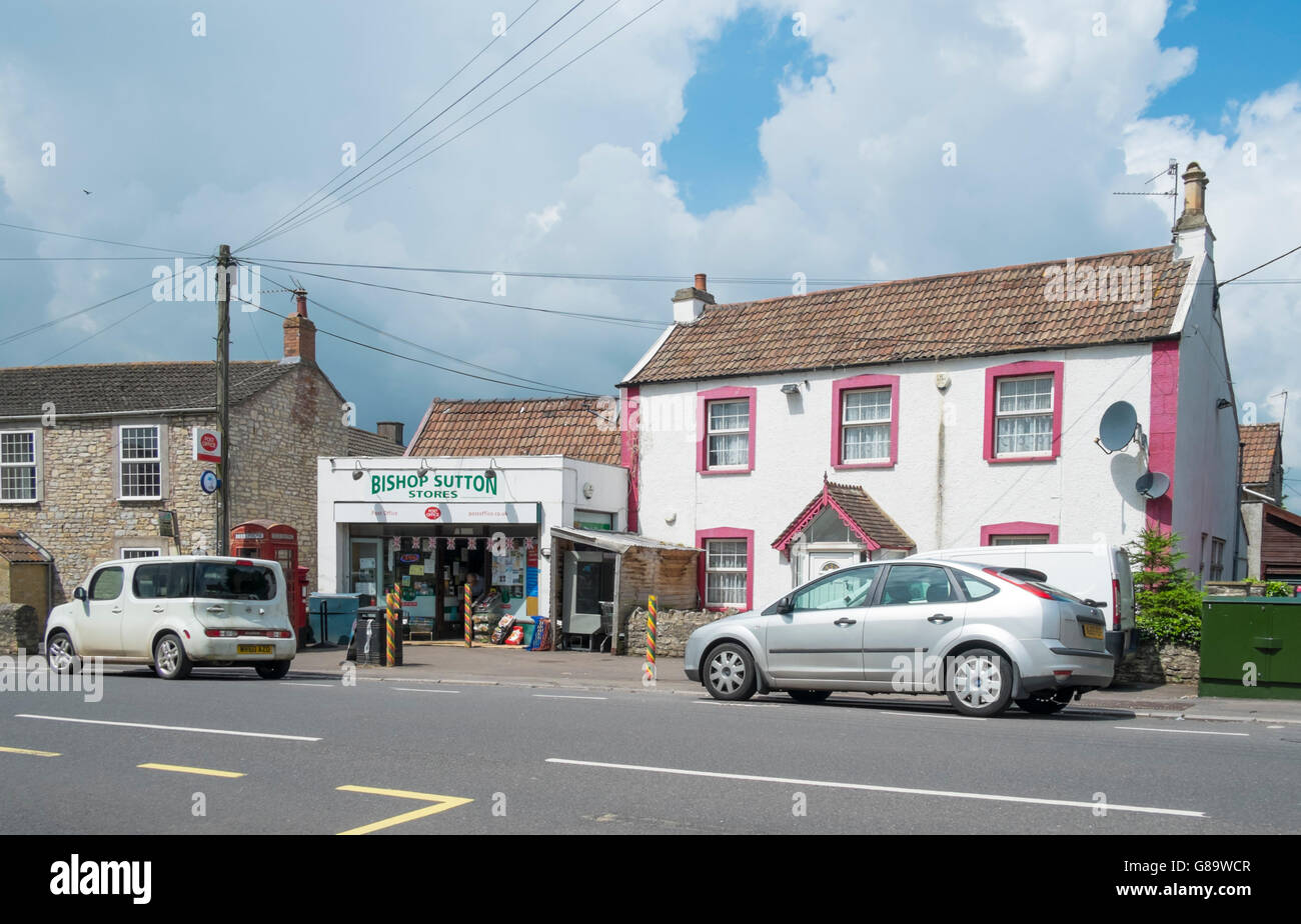 Sutton a Somerset village in the Chew Valley Somerset England village shop and post