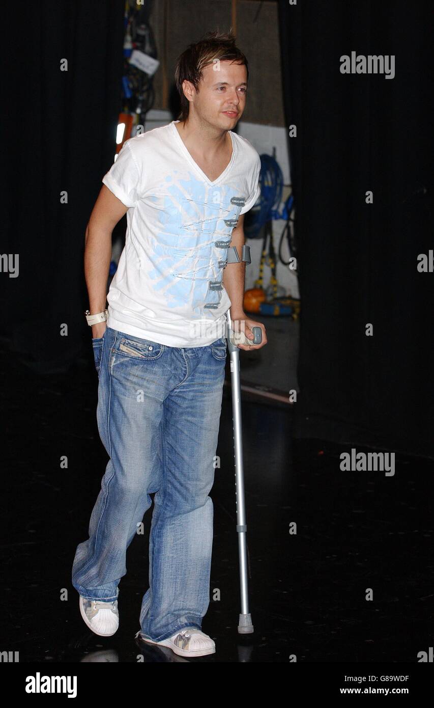 ITV1 Hit Me Baby One More Time Photocall - London Studios. Lee Brenan from the boyband 911. Stock Photo