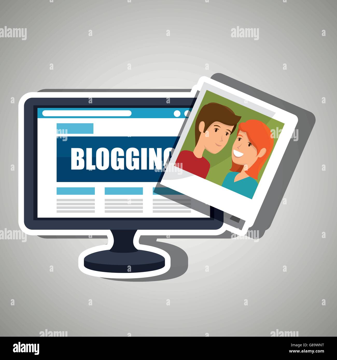 blogging concept design Stock Vector Image & Art - Alamy