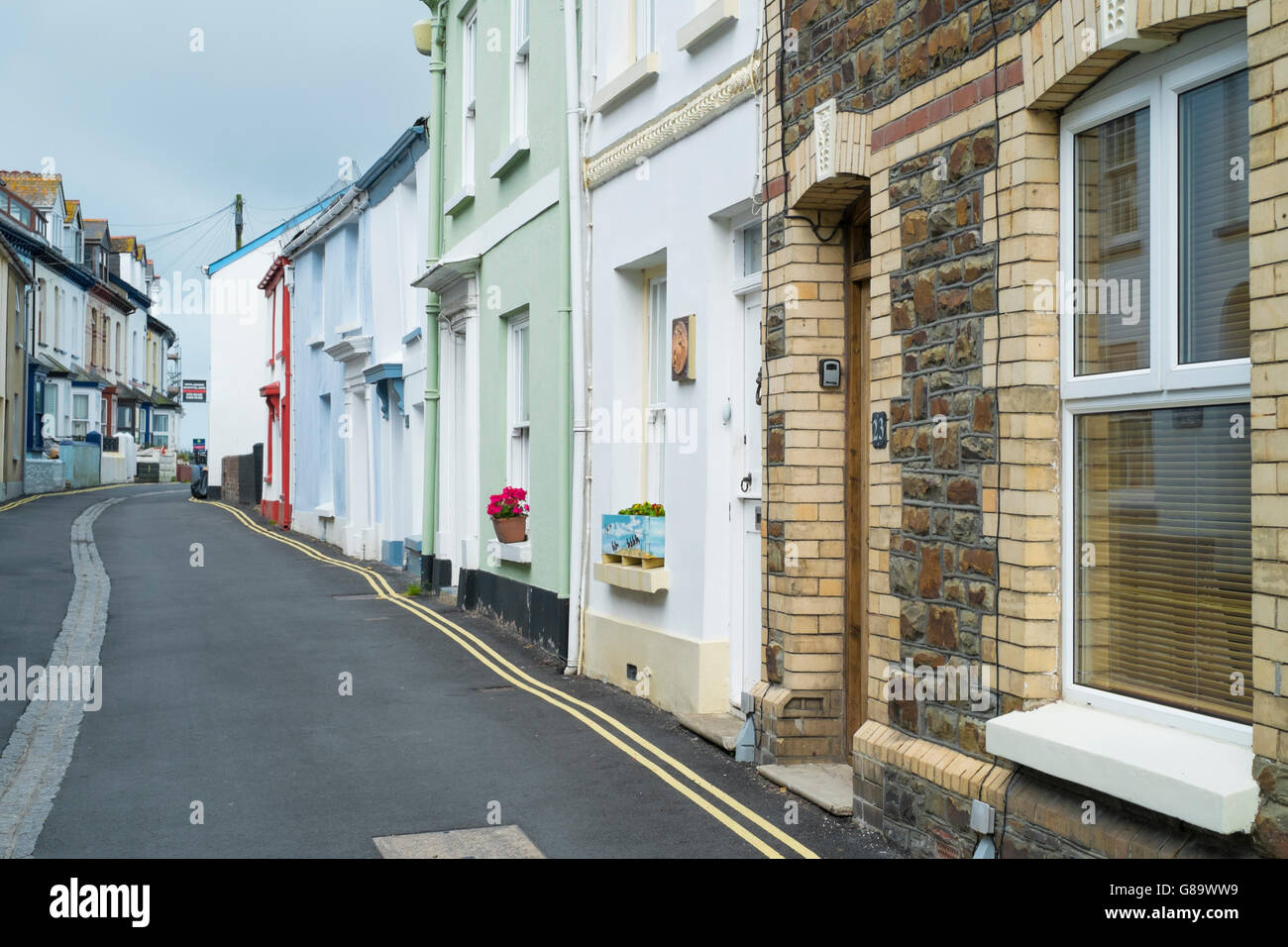Appledore, a seaside village in North Devon England UK Cottages Stock