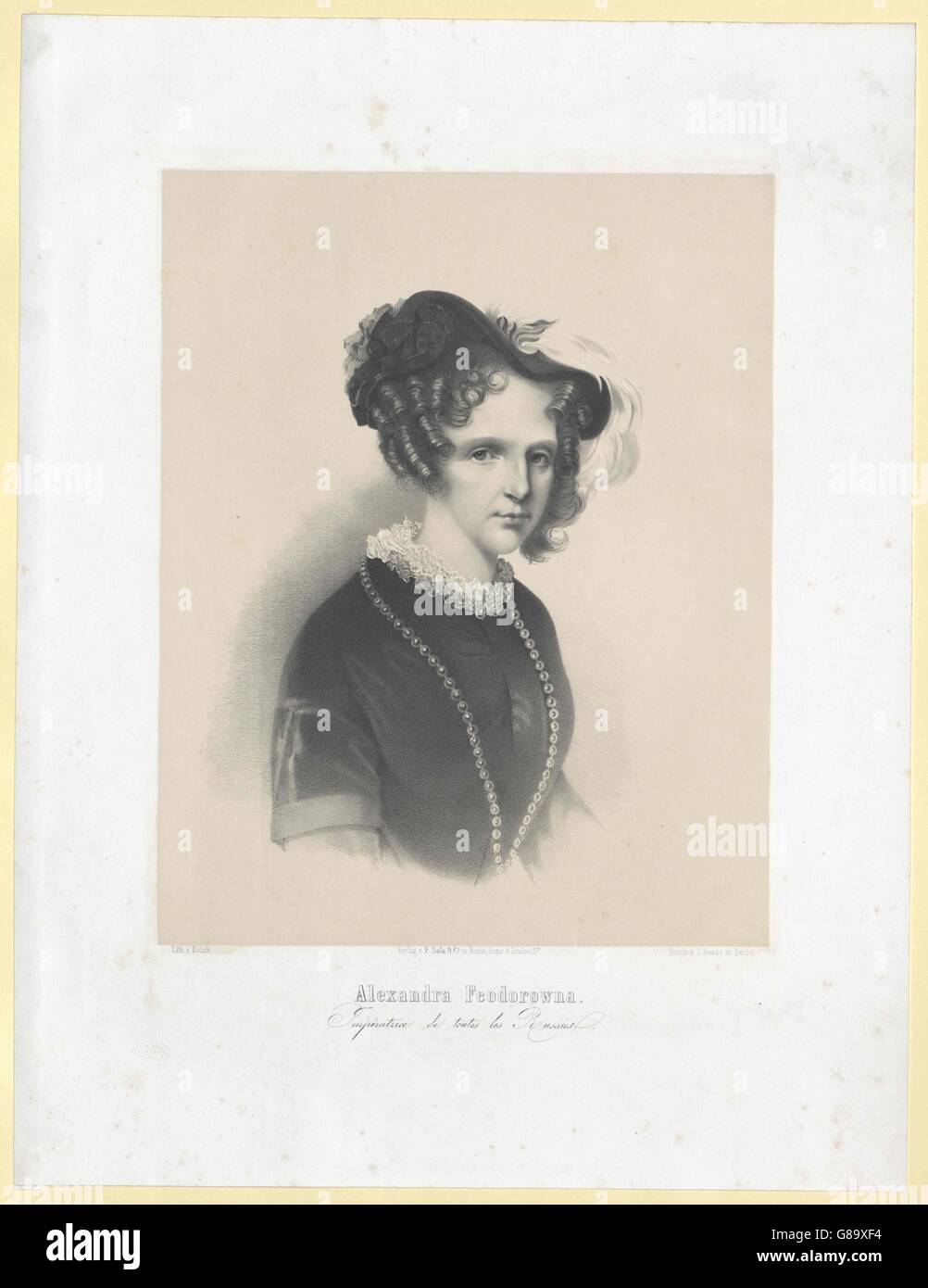 Charlotte, Prinzessin von Preussen Stock Photo