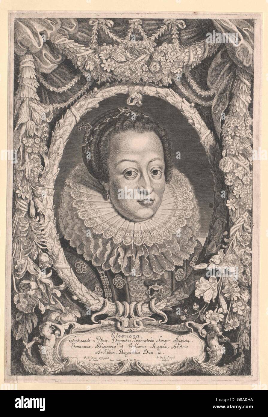 Gonzaga, Eleonore Prinzessin von Mantua Stock Photo