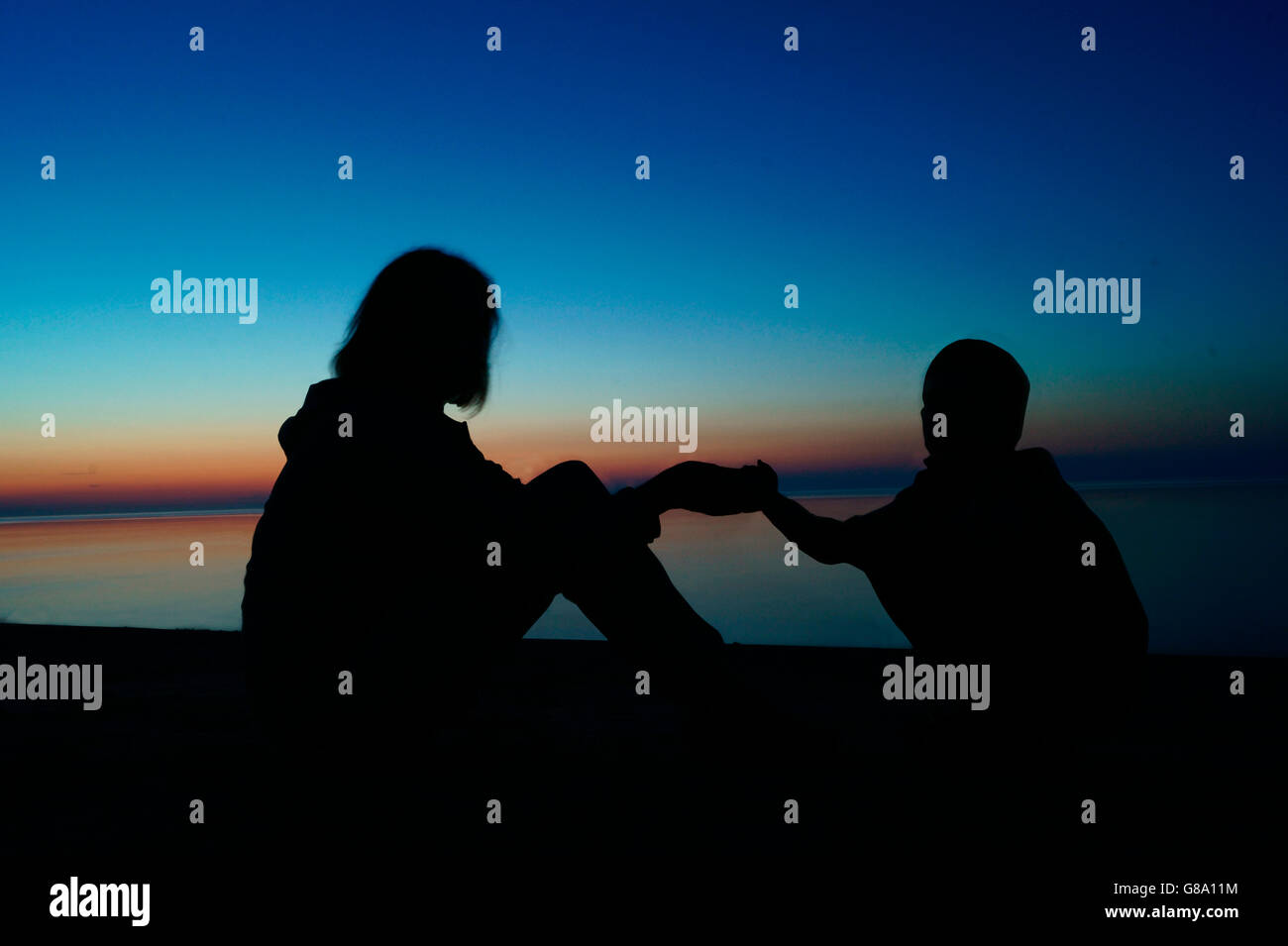 Mother Son Watching Sunset High Resolution Stock Photography and Images ...