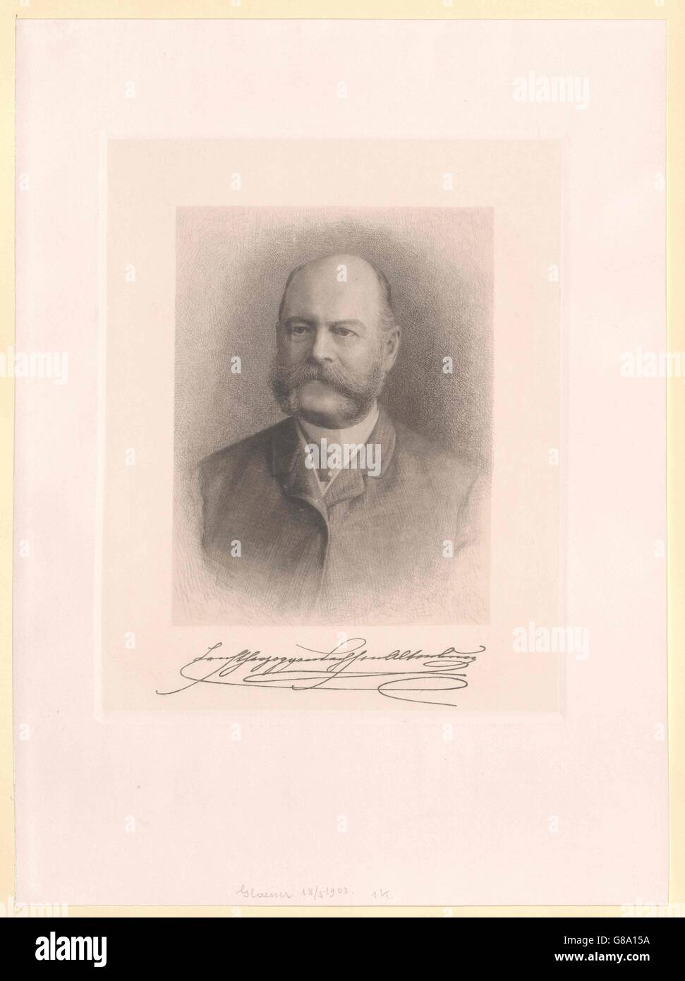 Ernst I., Herzog von Sachsen-Altenburg Stock Photo
