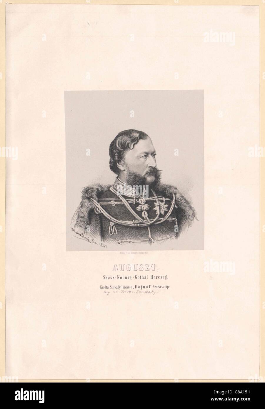 August, Prinz von Sachsen-Coburg-Gotha Stock Photo