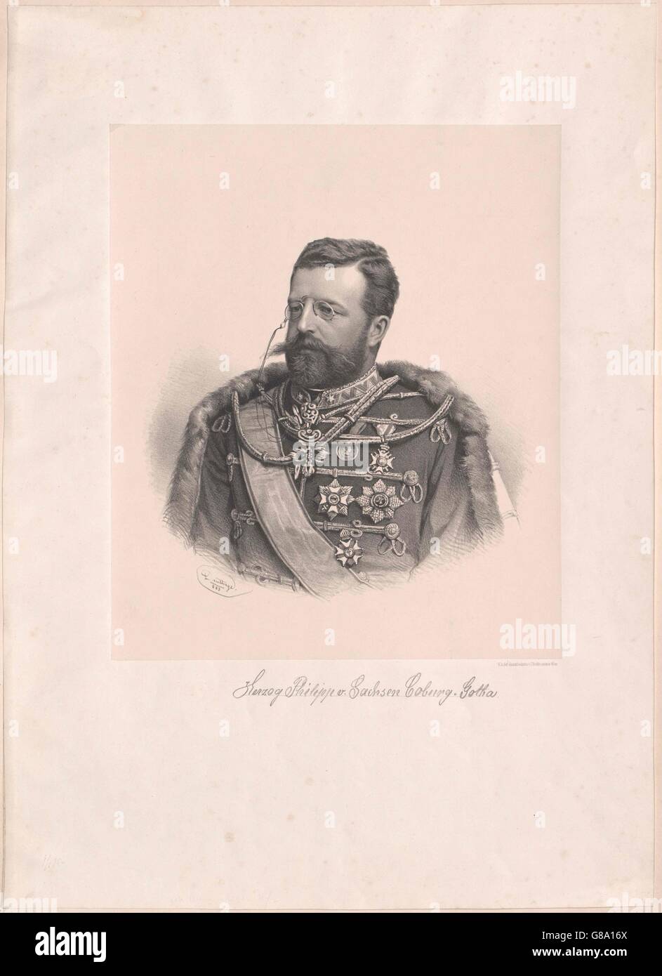 Philipp, Prinz von Sachsen-Coburg-Gotha Stock Photo