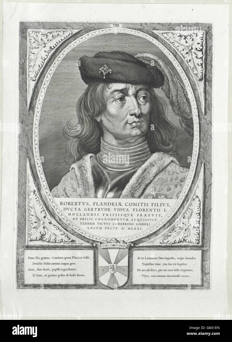 Robert I. der Friese, Graf von Flandern Stock Photo