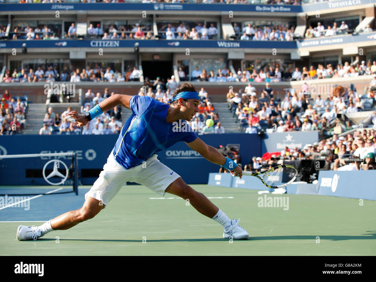 Men's final, Rafael Nadal, ESP, ITF Grand Slam tennis tournament, U.S. Open 2011, USTA Billie Jean King National Tennis Center Stock Photo