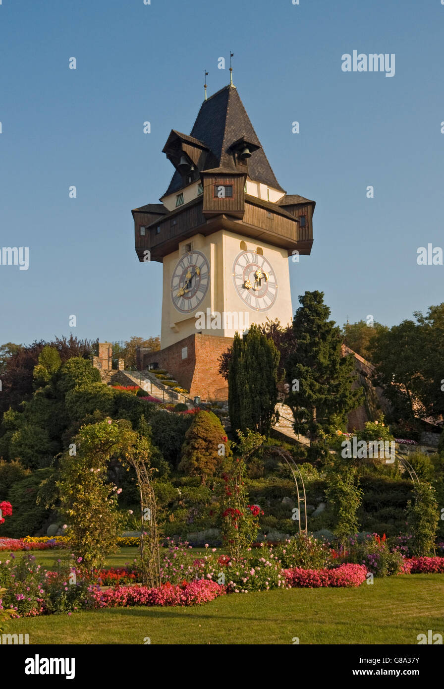 Grazer clock tower hi-res stock photography and images - Alamy