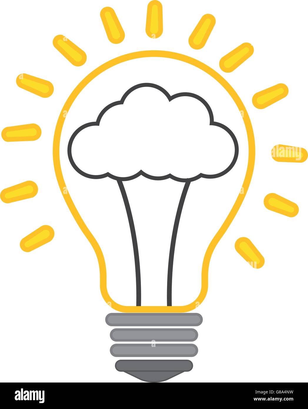 Positive feeling icon. Thinking design. Vector graphic Stock Vector ...