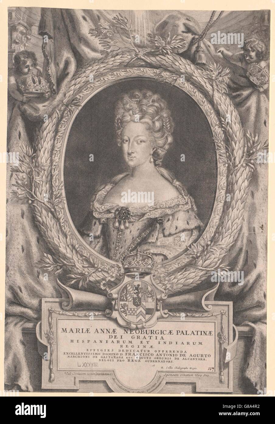 Marie Anna, Prinzessin von der Pfalz-Neuburg Stock Photo