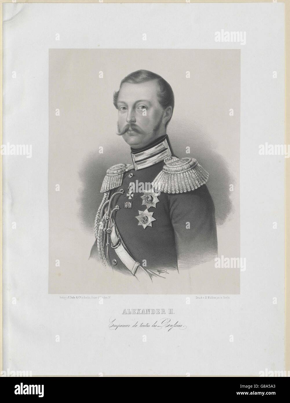 Alexander II., Kaiser von Russland Stock Photo - Alamy